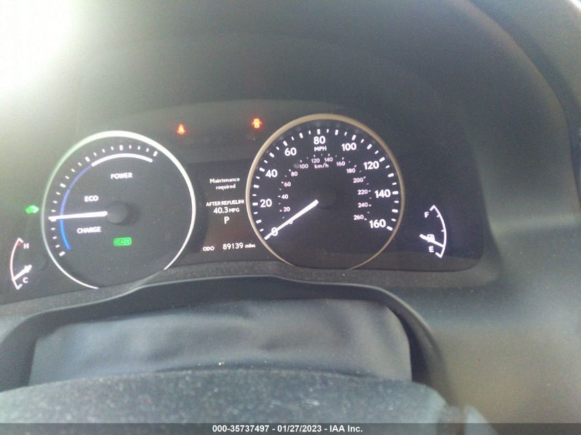 2013 LEXUS ES 300H HYBRID JTHBW1GG2D2024924