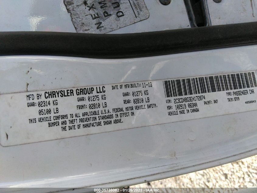 2014 DODGE CHARGER SE - 2C3CDXBG3EH172874