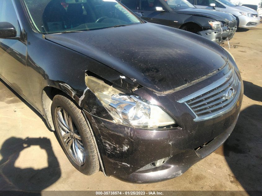 2013 INFINITI G37 SEDAN JOURNEY JN1CV6AP0DM719487