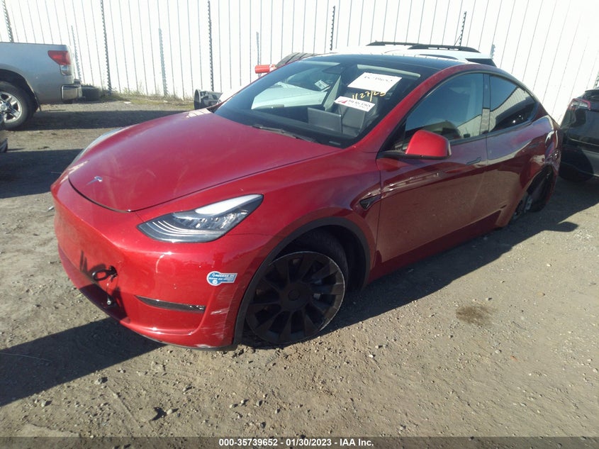 VIN 5YJYGDEE8MF161746 2021 TESLA MODEL Y LONG RANGE