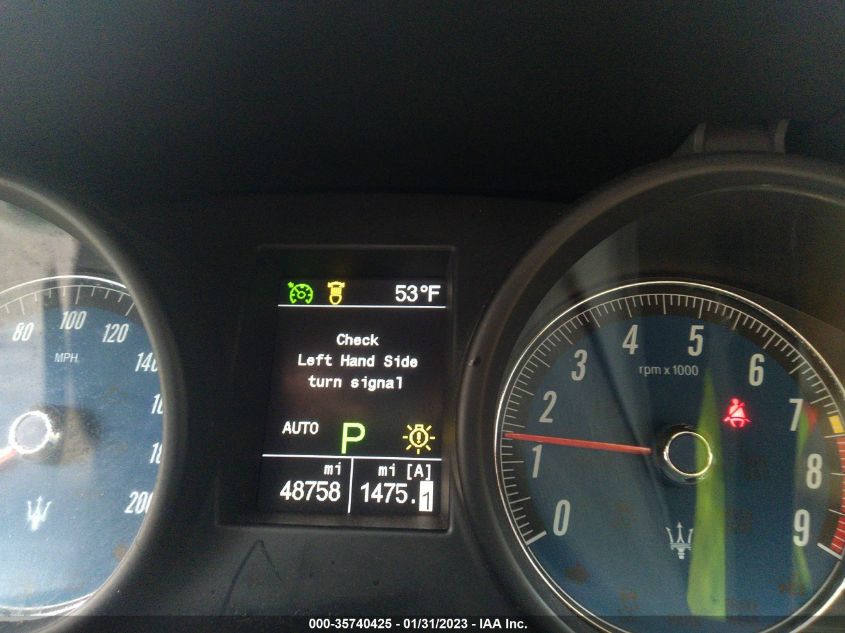 2013 MASERATI GRANTURISMO SPORT/MC STRADALE ZAM45VLA2D0068824