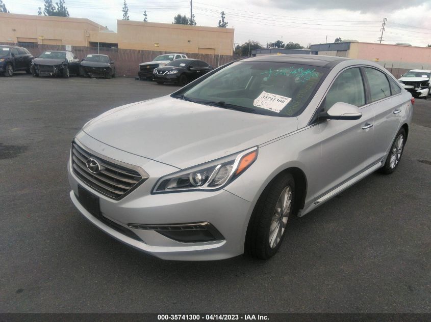 2015 HYUNDAI SONATA 2.4L LIMITED - 5NPE34AFXFH163323