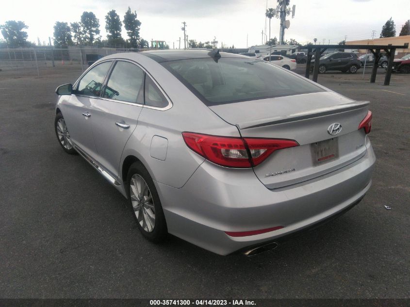 2015 HYUNDAI SONATA 2.4L LIMITED - 5NPE34AFXFH163323