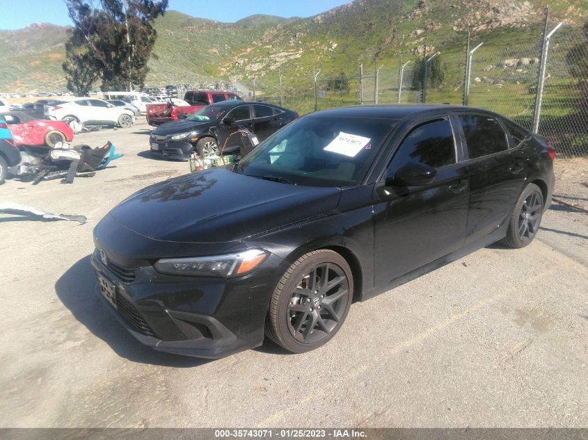 2022 HONDA CIVIC SEDAN SPORT - 2HGFE2F50NH603707