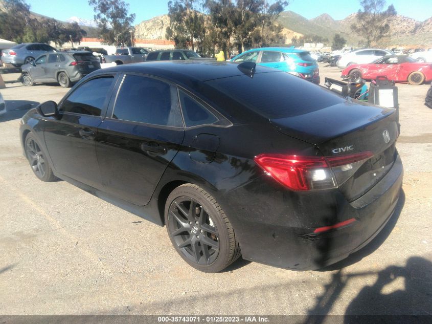 2022 HONDA CIVIC SEDAN SPORT - 2HGFE2F50NH603707