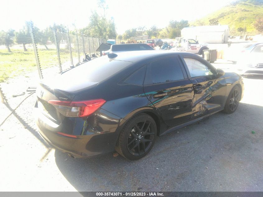 2022 HONDA CIVIC SEDAN SPORT - 2HGFE2F50NH603707