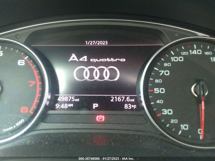 2017 AUDI A4 PROGRESSIV - WAUBNAF40HN017743