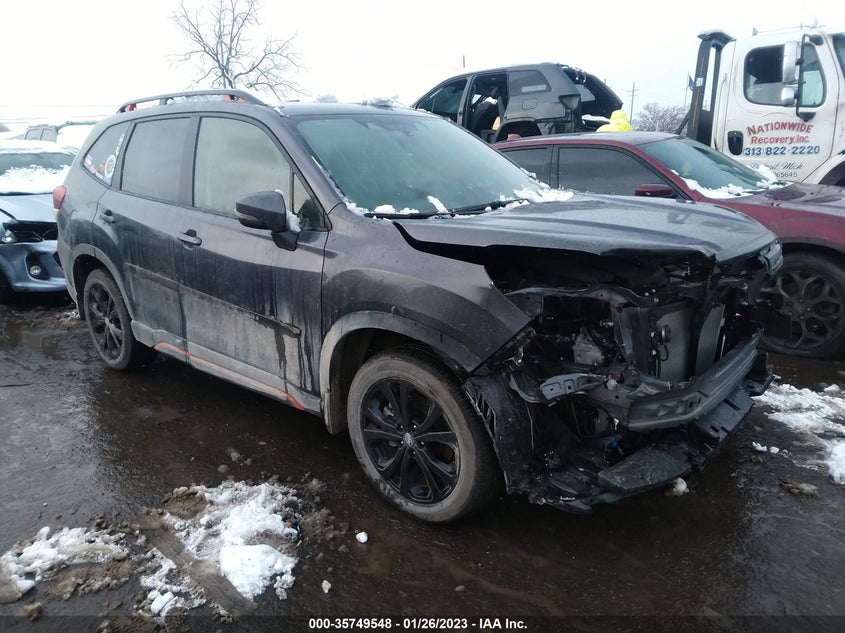 VIN JF2SKAJC7NH494210 2022 SUBARU FORESTER SPORT