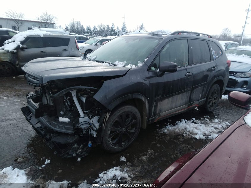 VIN JF2SKAJC7NH494210 2022 SUBARU FORESTER SPORT