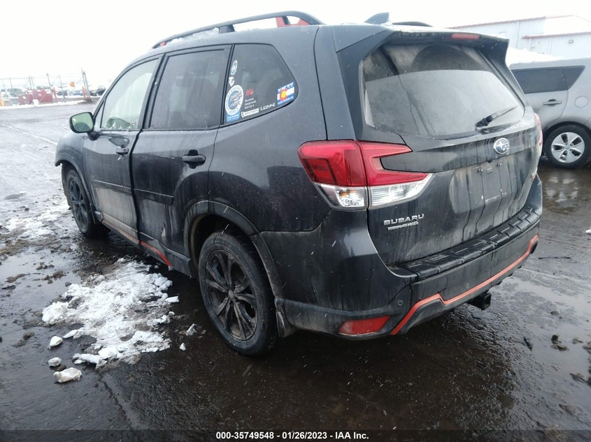 VIN JF2SKAJC7NH494210 2022 SUBARU FORESTER SPORT