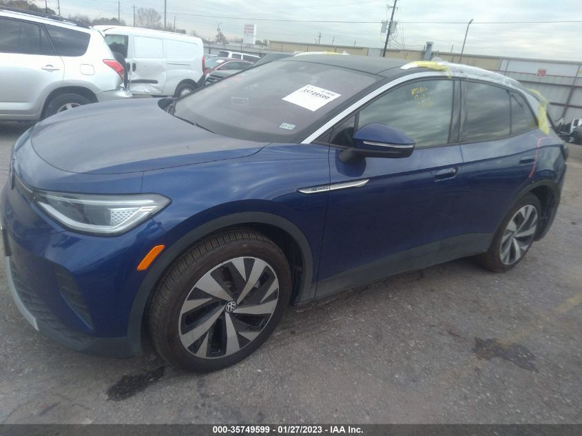 2021 VOLKSWAGEN ID.4 PRO S WVGUNPE24MP066436