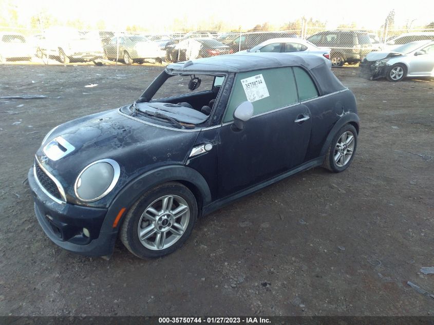 2013 MINI COOPER CONVERTIBLE S WMWZP3C55DT298039