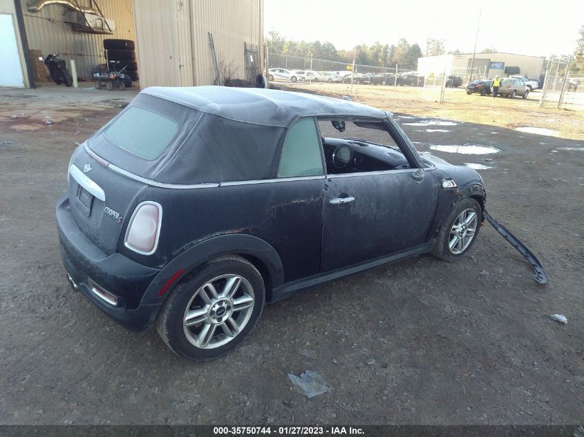 2013 MINI COOPER CONVERTIBLE S WMWZP3C55DT298039