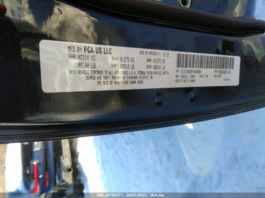 2015 DODGE CHARGER SE - 2C3CDXBG9FH844860