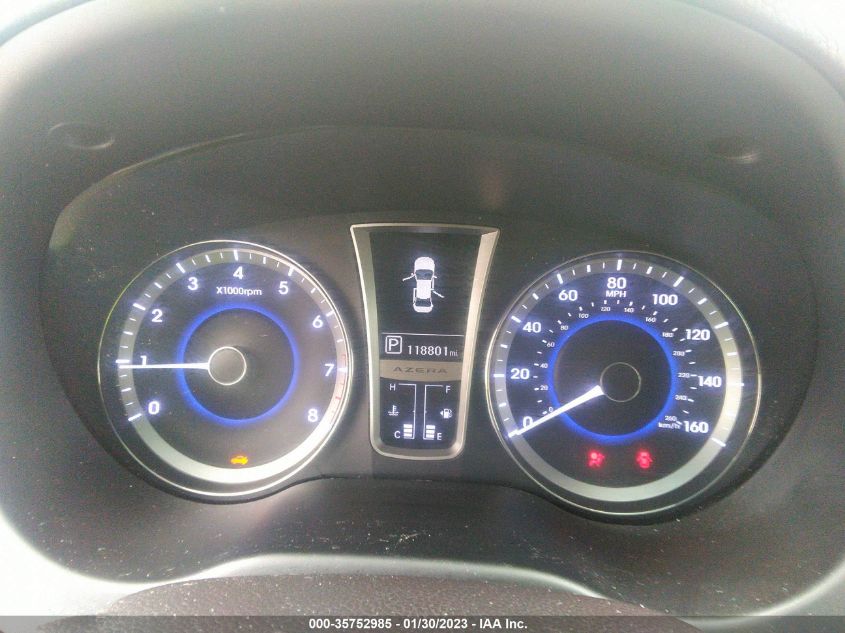 2013 HYUNDAI AZERA KMHFG4JG5DA252296