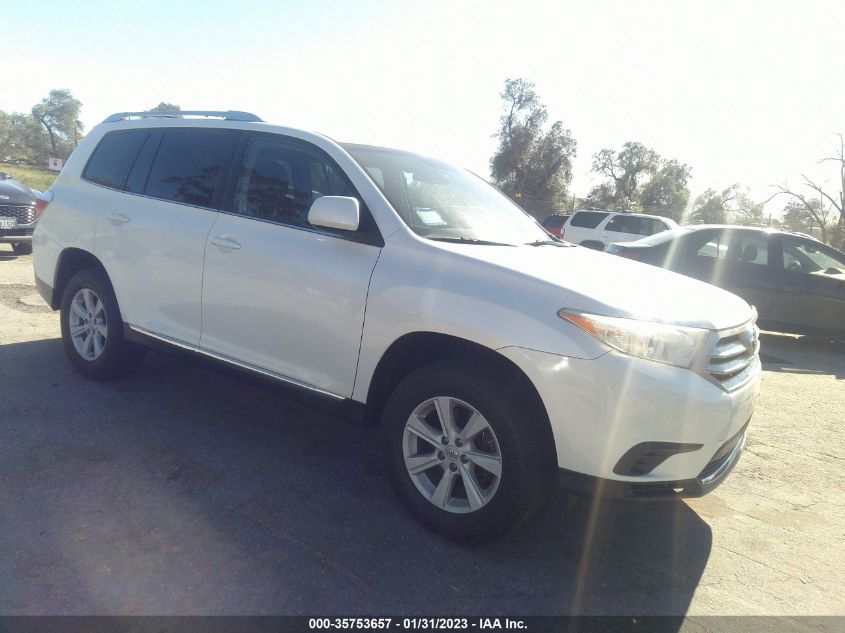 2013 TOYOTA HIGHLANDER - 5TDZA3EH5DS041277