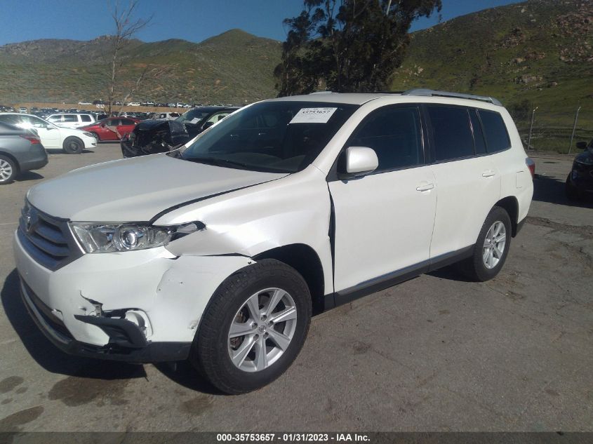 2013 TOYOTA HIGHLANDER - 5TDZA3EH5DS041277