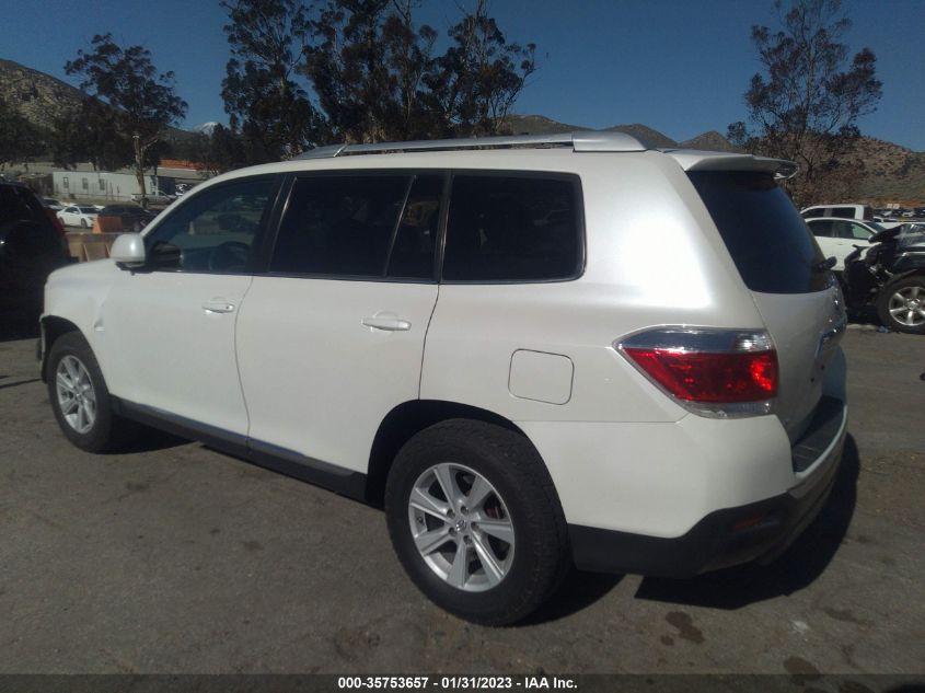 2013 TOYOTA HIGHLANDER - 5TDZA3EH5DS041277