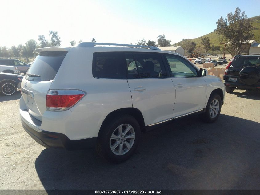 2013 TOYOTA HIGHLANDER - 5TDZA3EH5DS041277