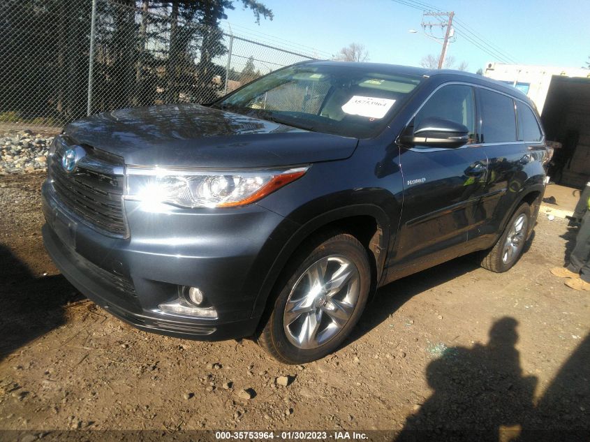 2015 TOYOTA HIGHLANDER HYBRID LIMITED 5TDDCRFH8FS008606