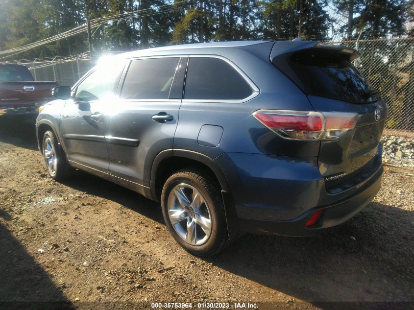 2015 TOYOTA HIGHLANDER HYBRID LIMITED 5TDDCRFH8FS008606