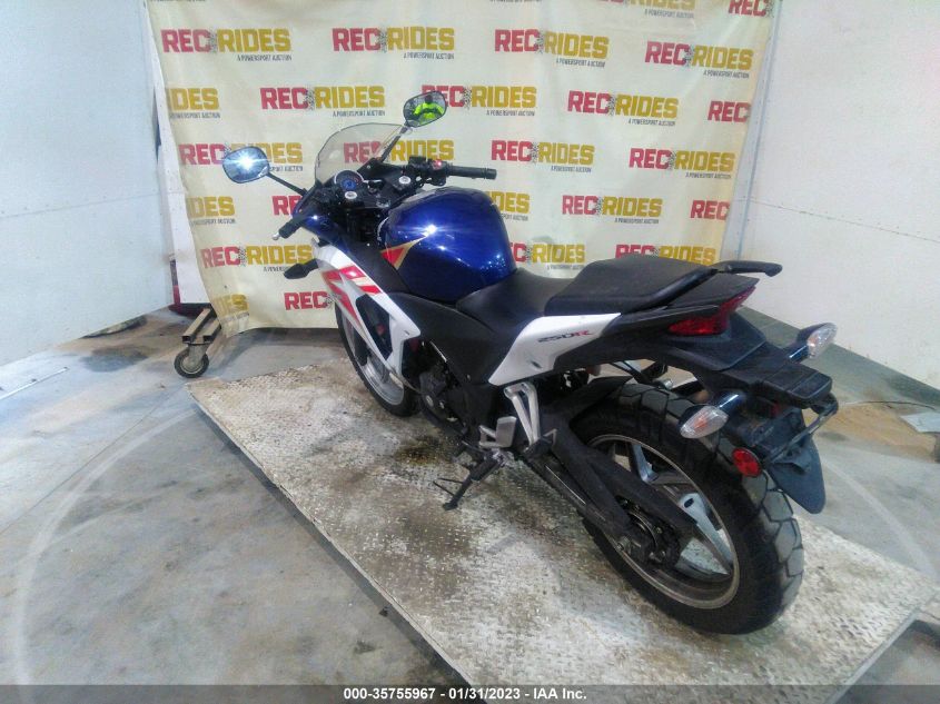 2012 HONDA CBR250 R MLHMC4102C5200980
