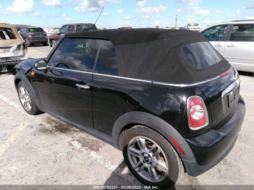 2013 MINI COOPER CONVERTIBLE WMWZN3C54DT569016