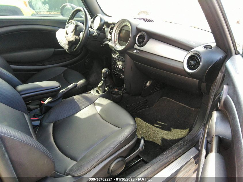 2013 MINI COOPER CONVERTIBLE WMWZN3C54DT569016