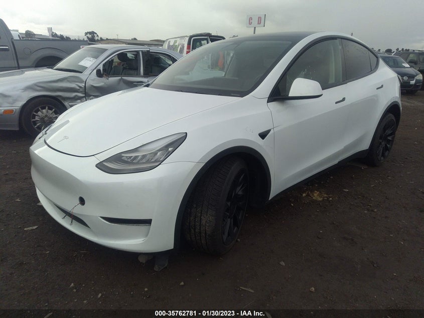 VIN 5YJYGDEE3MF079665 2021 TESLA MODEL Y LONG RANGE