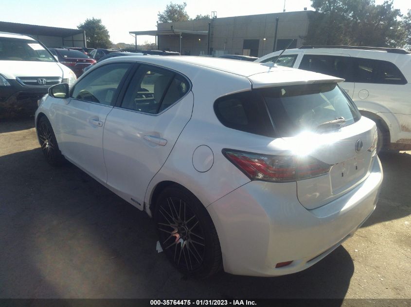 2013 LEXUS CT 200H HYBRID - JTHKD5BH3D2155454