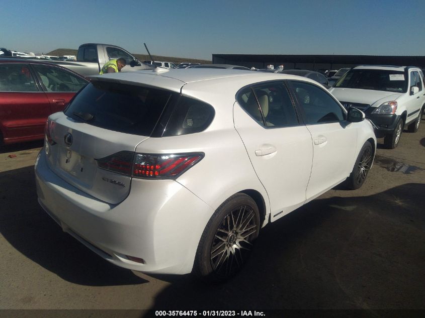 2013 LEXUS CT 200H HYBRID - JTHKD5BH3D2155454
