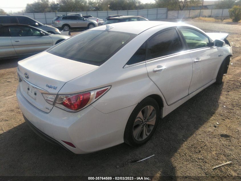 2013 HYUNDAI SONATA HYBRID LIMITED - KMHEC4A45DA092384
