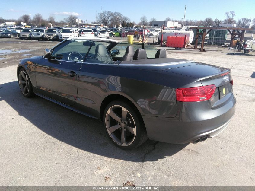 2015 AUDI S5 PREMIUM PLUS WAUCGAFH0FN008555