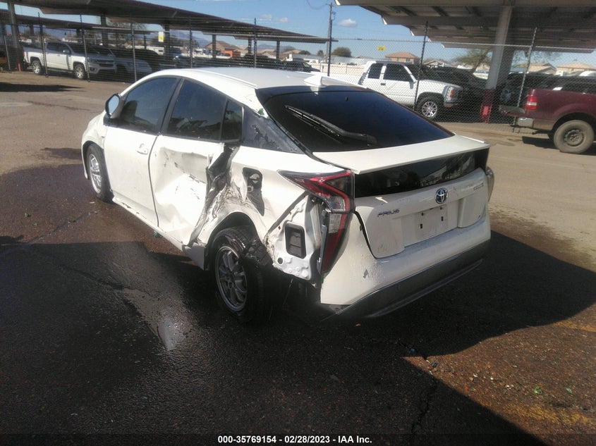 VIN JTDKARFUXH3036244 2017 TOYOTA PRIUS TWO/TWO ECO/THREE