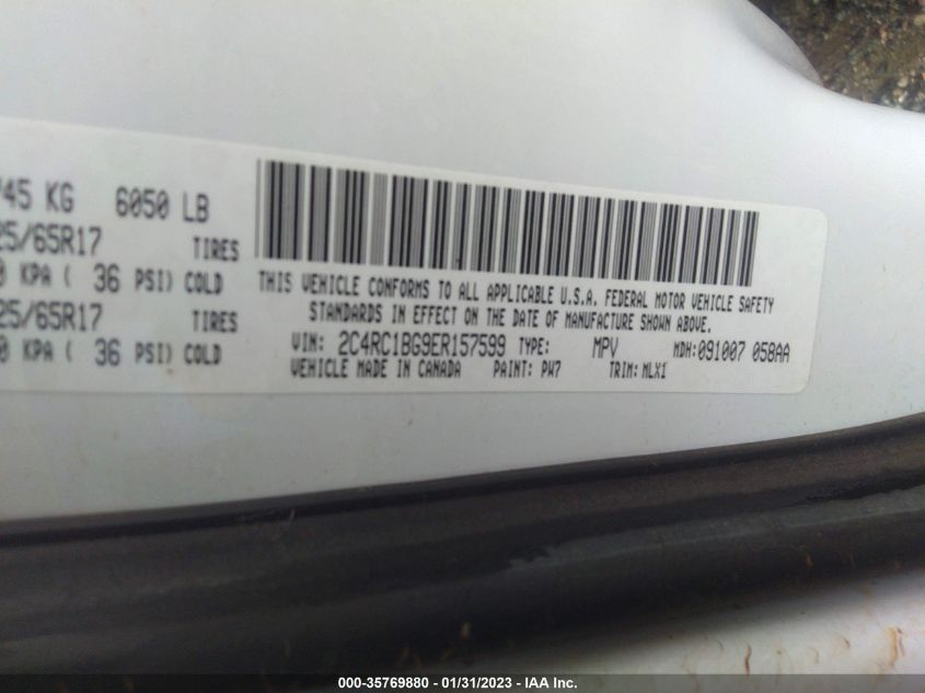 2014 CHRYSLER TOWN & COUNTRY TOURING - 2C4RC1BG9ER157599