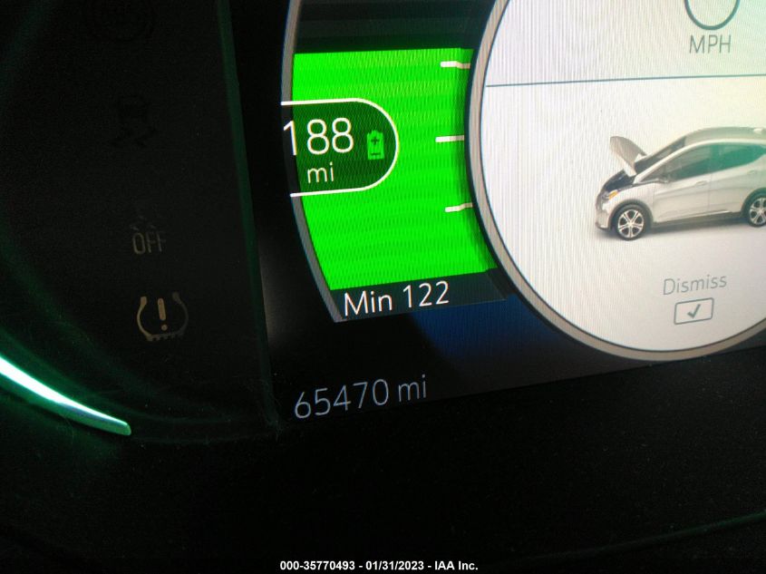 2019 CHEVROLET BOLT EV LT 1G1FY6S00K4104544