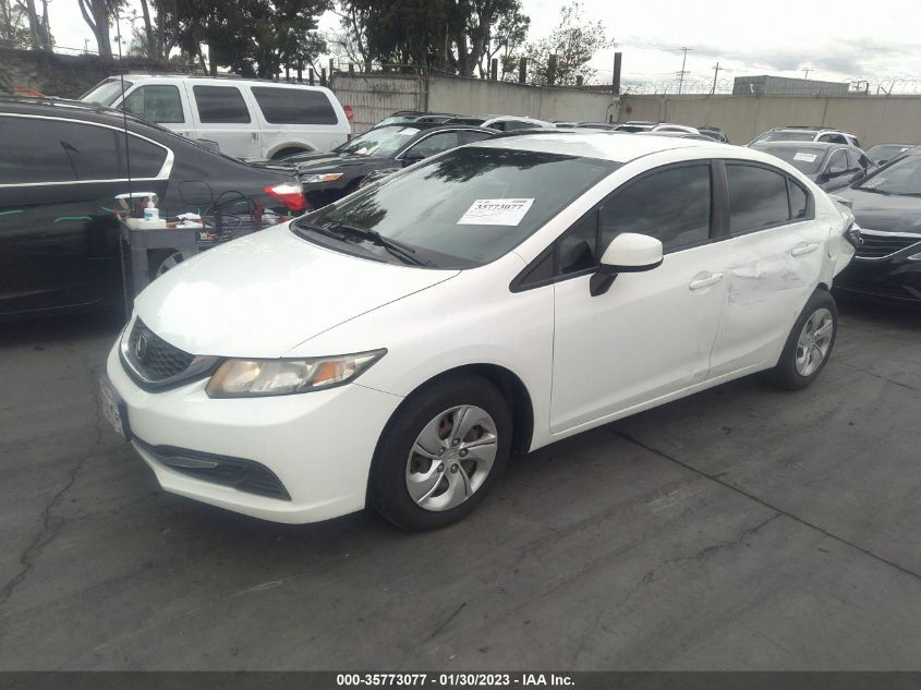 2013 HONDA CIVIC SDN LX 19XFB2F51DE267163