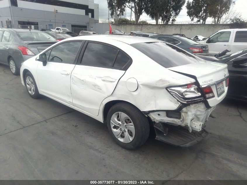 2013 HONDA CIVIC SDN LX 19XFB2F51DE267163