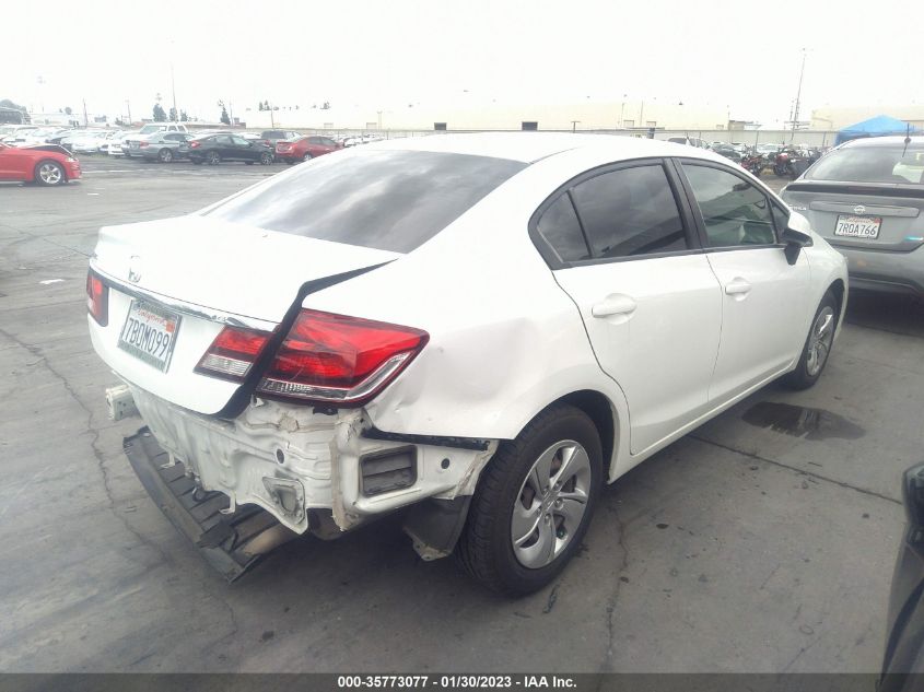 2013 HONDA CIVIC SDN LX 19XFB2F51DE267163