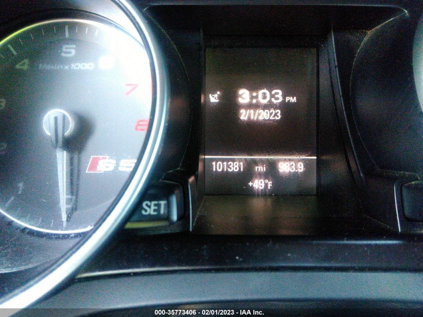 2013 AUDI S5 PREMIUM PLUS WAUCGAFR5DA013795
