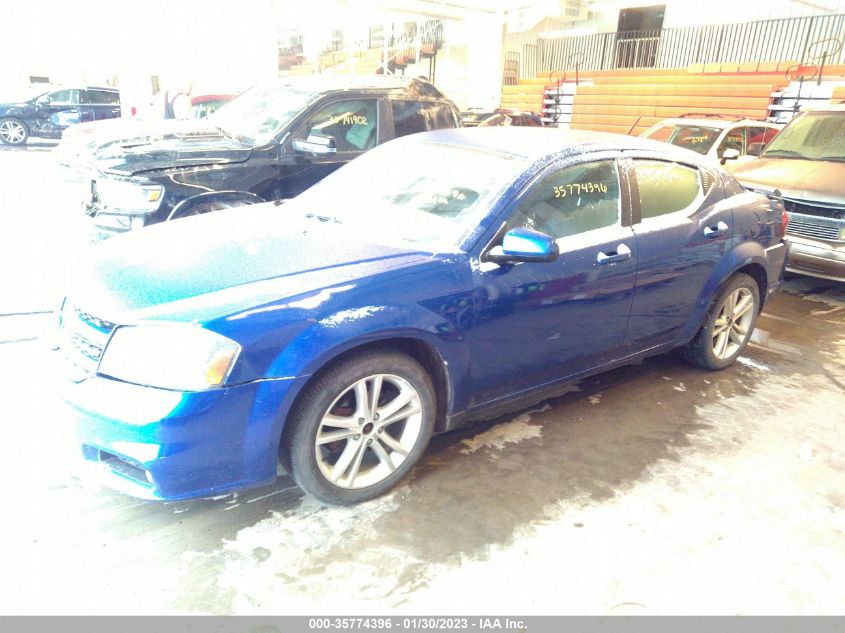 2013 DODGE AVENGER SXT 1C3CDZCB0DN594380