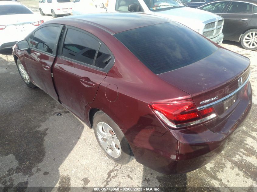 2013 HONDA CIVIC SDN LX 19XFB2F58DE050094