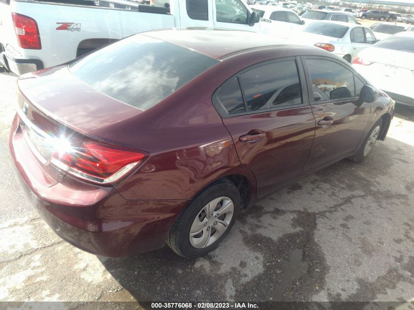 2013 HONDA CIVIC SDN LX 19XFB2F58DE050094