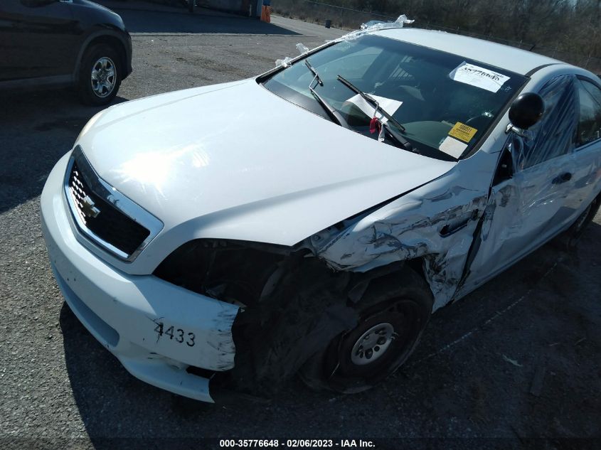 2013 CHEVROLET CAPRICE POLICE PATROL POLICE 6G1MK5U35DL823827
