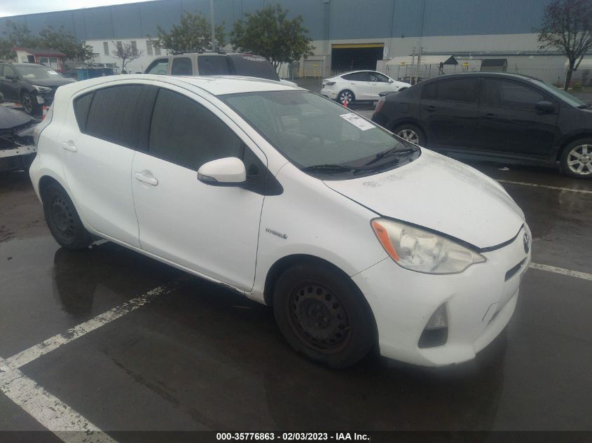 2013 TOYOTA PRIUS C ONE/TWO/THREE/FOUR - JTDKDTB30D1528062