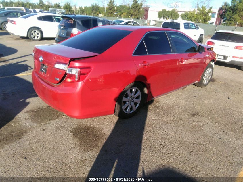 2013 TOYOTA CAMRY HYBRID LE/XLE 4T1BD1FK2DU087891