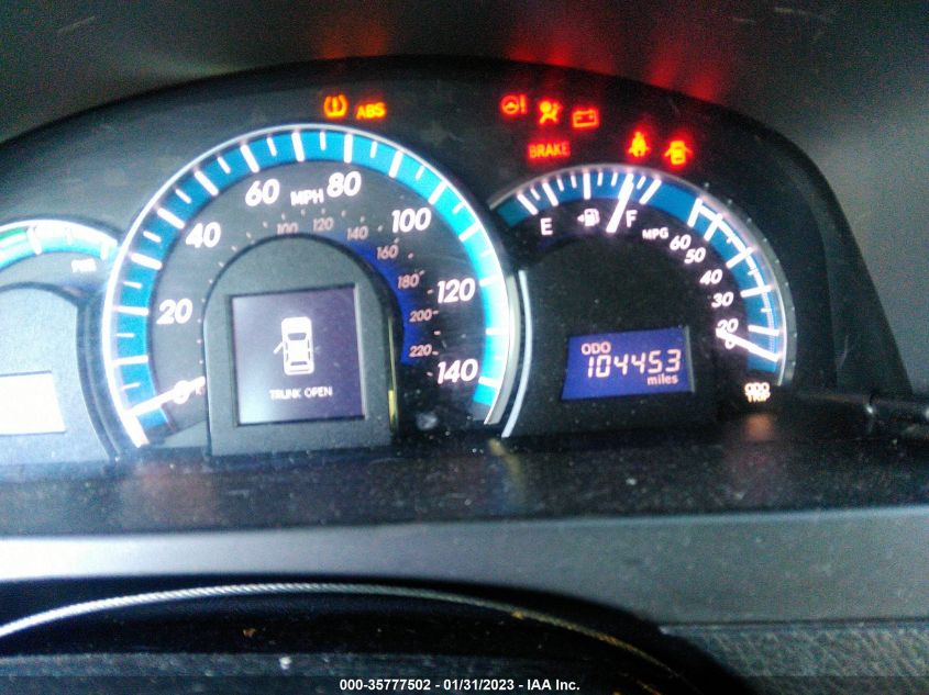 2013 TOYOTA CAMRY HYBRID LE/XLE 4T1BD1FK2DU087891