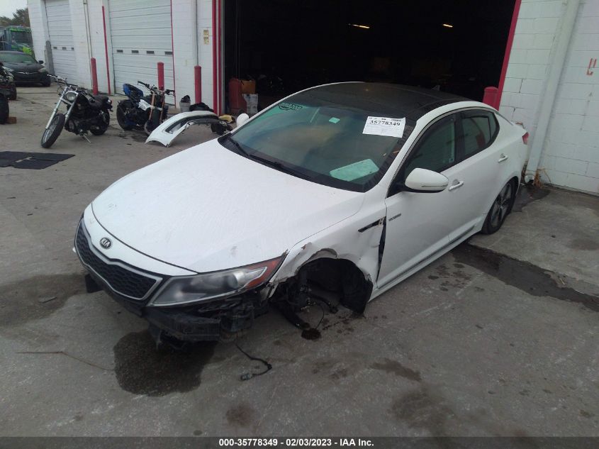 2013 KIA OPTIMA HYBRID EX KNAGM4AD6D5049592