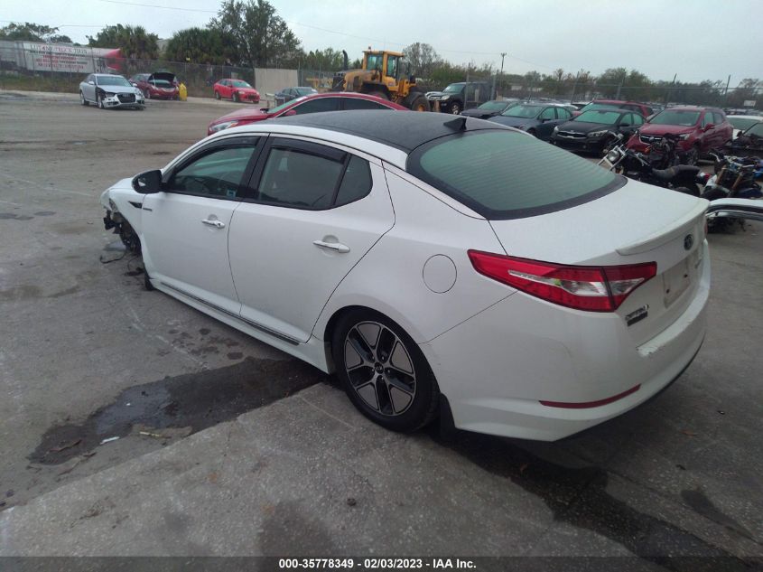2013 KIA OPTIMA HYBRID EX KNAGM4AD6D5049592