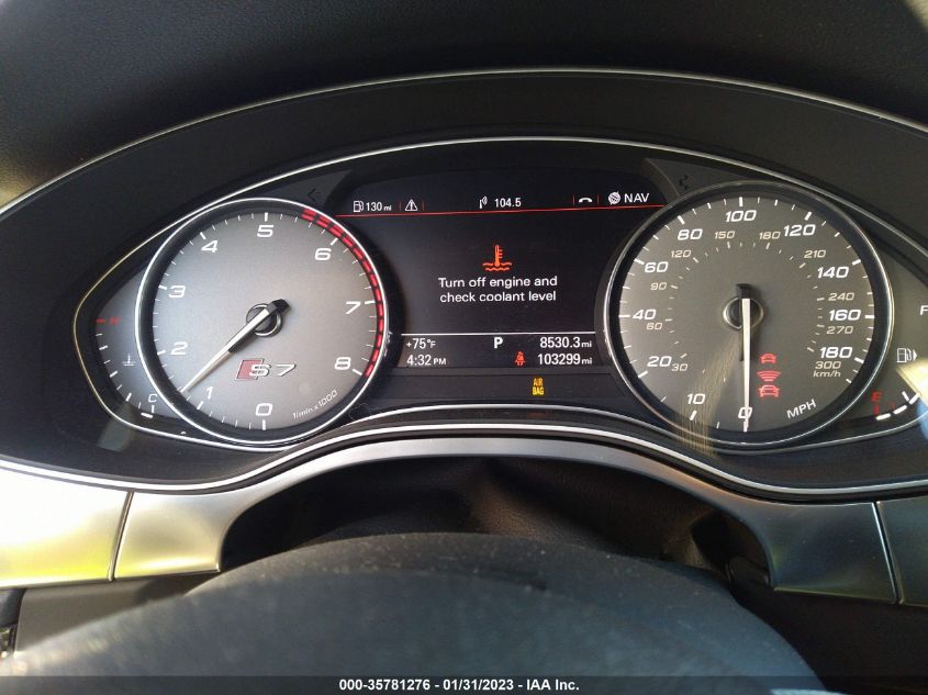 2013 AUDI S7 PRESTIGE WAU32AFC5DN107954